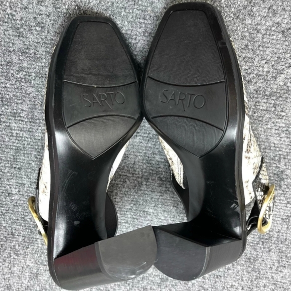 Franco Sarto Women's Walter High Heel Mule, Natural Snake Leather, 9M - Picture 8 of 8